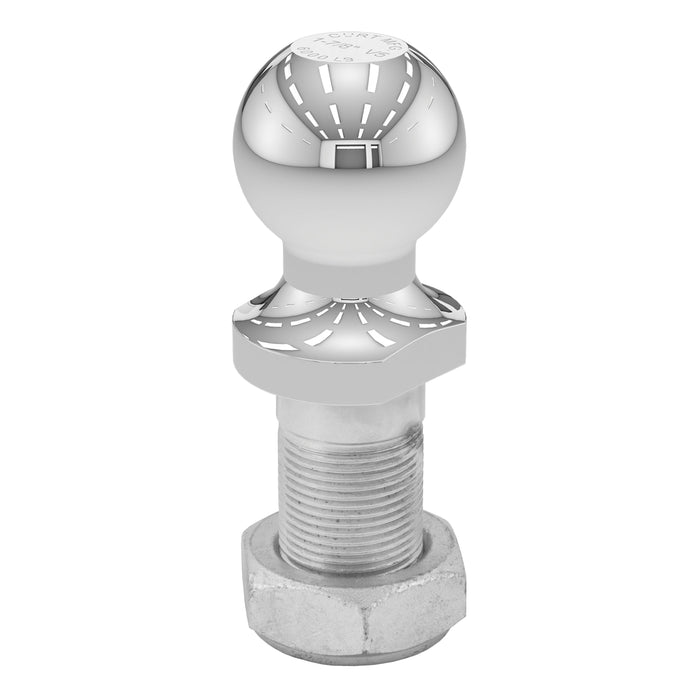 CURT 48810 1-7/8-Inch Pintle Hitch Ball - 6,000 Lb Capacity With 1-1/4-Inch Shank - Chrome Finish