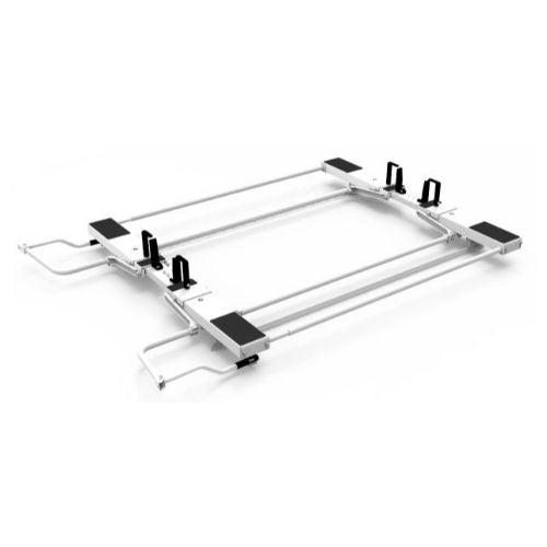 Holman Drop Down HD Aluminum Ladder Rack - Double - Preassembled - Compact Vans Model 4A95C