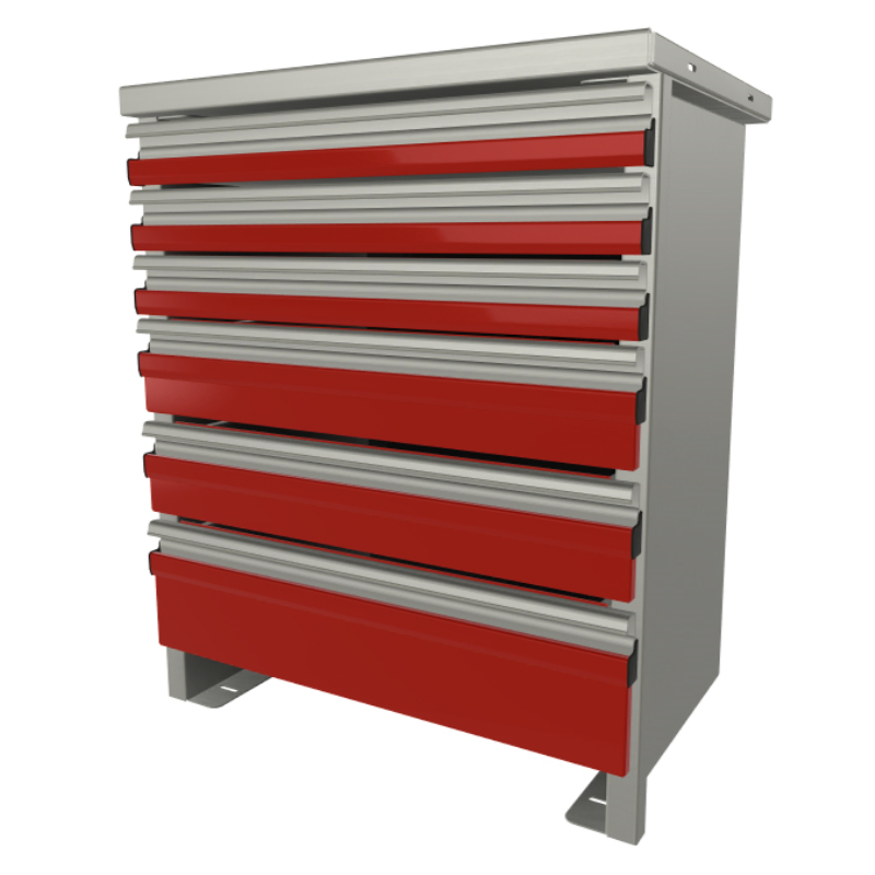 CTech Reading Service Body Drawer Unit 6 Drawers 25.5w x 30.32h x 18d ...