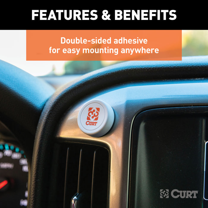 CURT Manual Override Bluetooth® Button for Echo Trailer Brake Controllers, Powered by Flic Model 51189