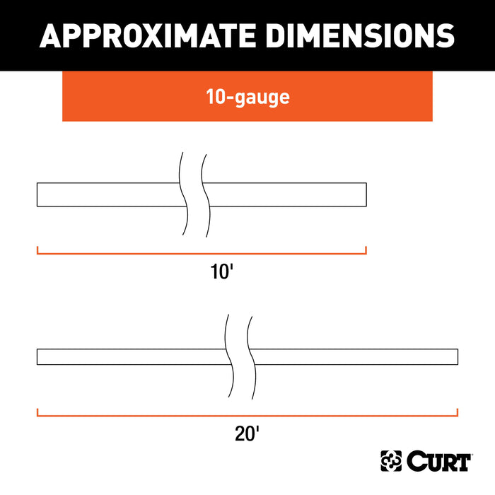 CURT Electric Trailer Brake Controller Wiring Kit Model 51500