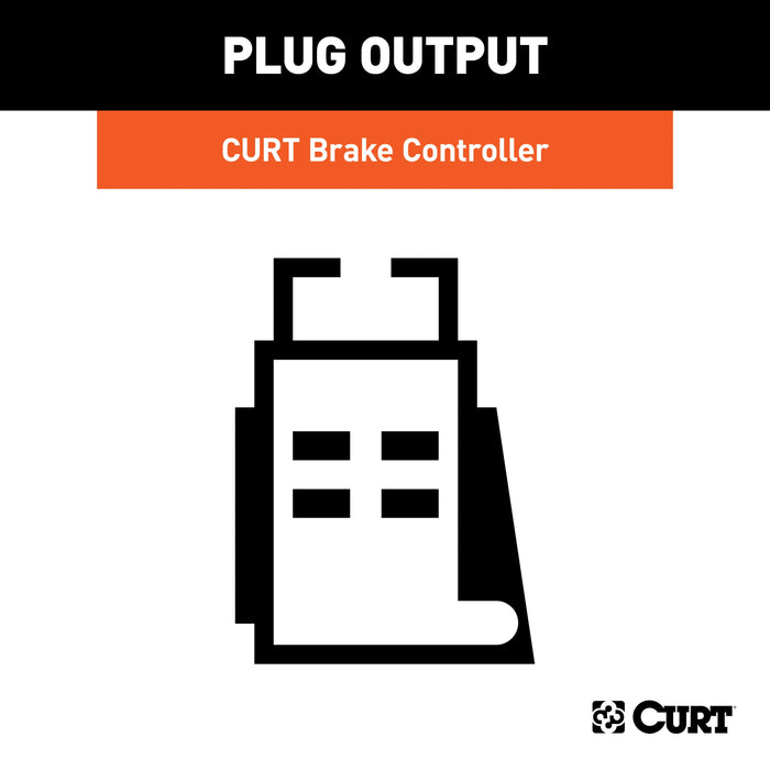 CURT Quick Plug Universal Electric Trailer Brake Controller Wiring Harness Model 51516