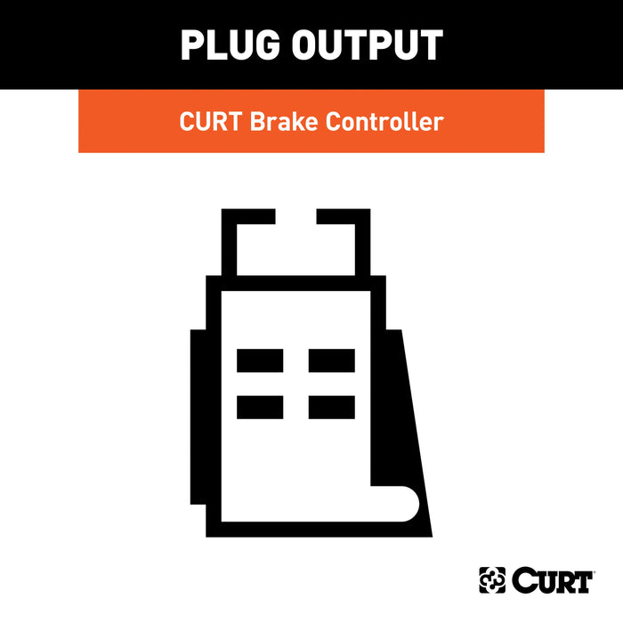 CURT Quick Plug Electric Trailer Brake Controller Wiring Harness, Select Ford, Land Rover, Lincoln, Mercury Trucks and SUVs Model 51322