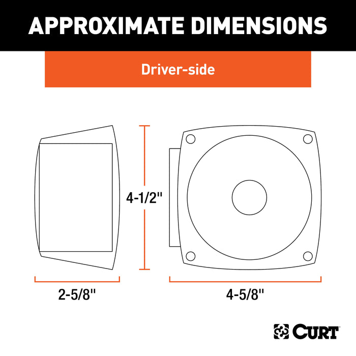 CURT Driver-Side Combination Replacement Trailer Light, Stop Tail Turn Model 53441