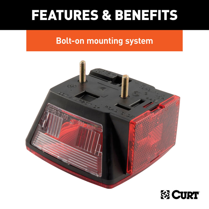 CURT Driver-Side Combination Replacement Trailer Light, Stop Tail Turn Model 53441
