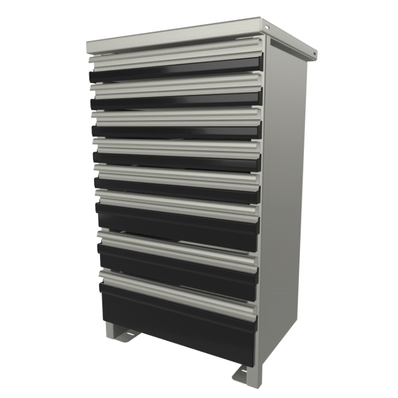 CTech AutoCrane Service Body Drawer Unit 8 Drawers 21w x 35.82h x 18d ...