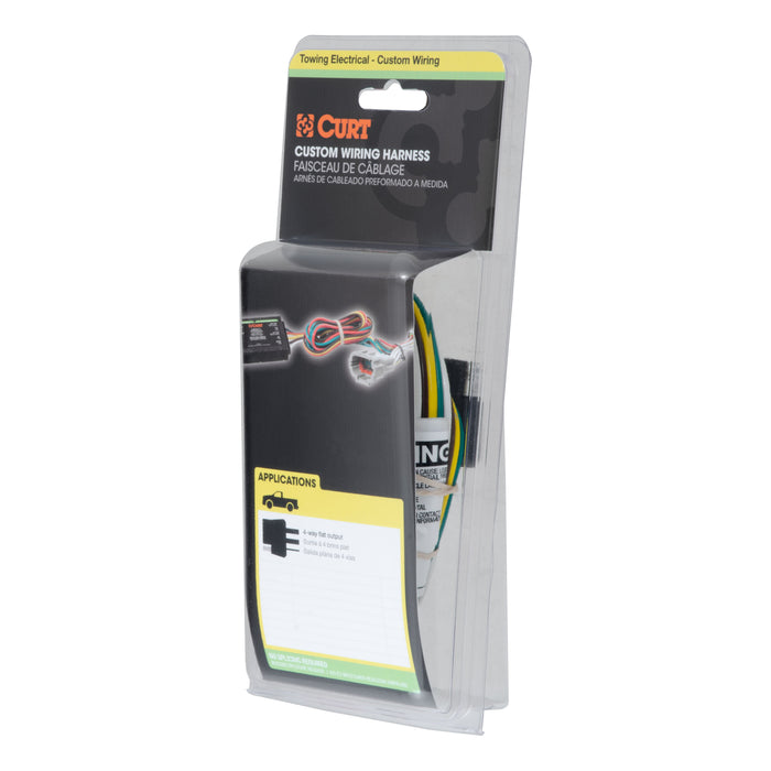 CURT Vehicle-Side Custom 4-Pin Trailer Wiring Harness, Fits Select Ford Bronco Model 55350