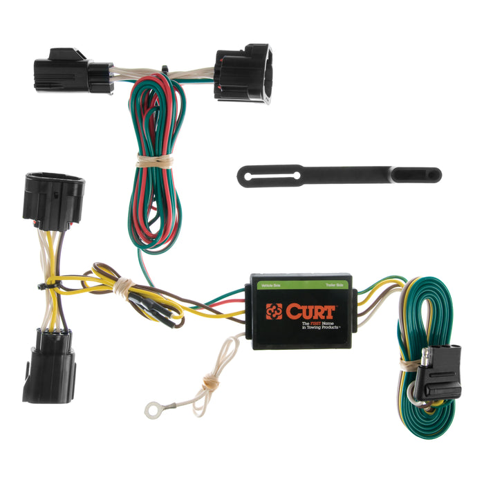 CURT Vehicle-Side Custom 4-Pin Trailer Wiring Harness, Fits Select Jeep Commander, Except Rocky Mountain Edition Model 55414