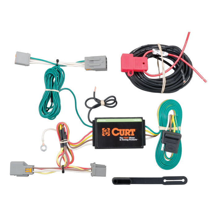 CURT Vehicle-Side Custom 4-Pin Trailer Wiring Harness, Fits Select Ford Transit Connect Model 56218