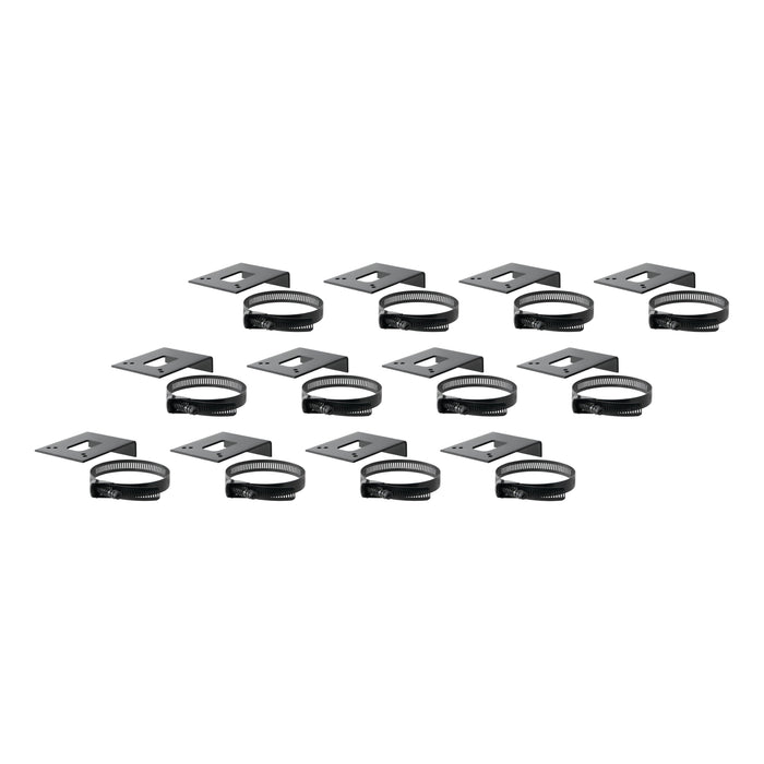 CURT Vehicle-Side Trailer Wiring Harness Clamp-On Bracket Mounts for 4-Way, 5-Way or 6-Way, 12-Pack Model 57203