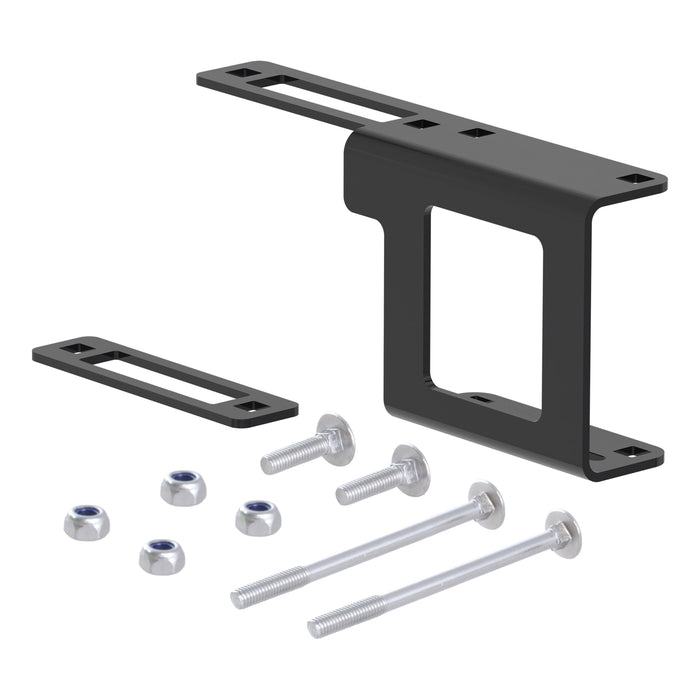 CURT Easy-Mount Vehicle Trailer Wiring Connector Mounting Bracket for 1-1/4-Inch Receiver, 4 or 5-Way Flat Model 58002
