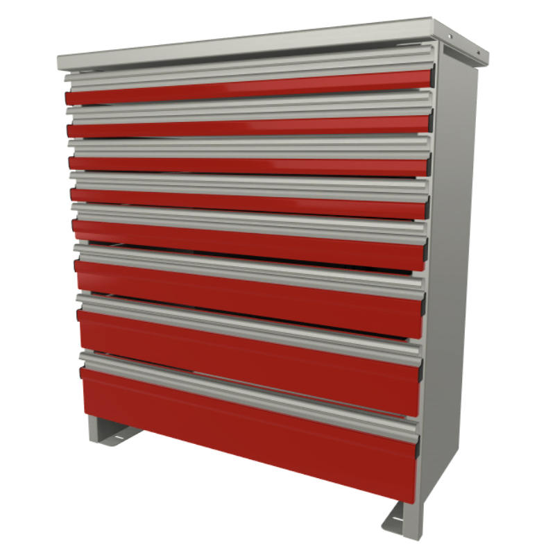 CTech IMT Service Body Drawer Unit 8 Drawers 35.25w x 38.5h x 18.5d 58 ...
