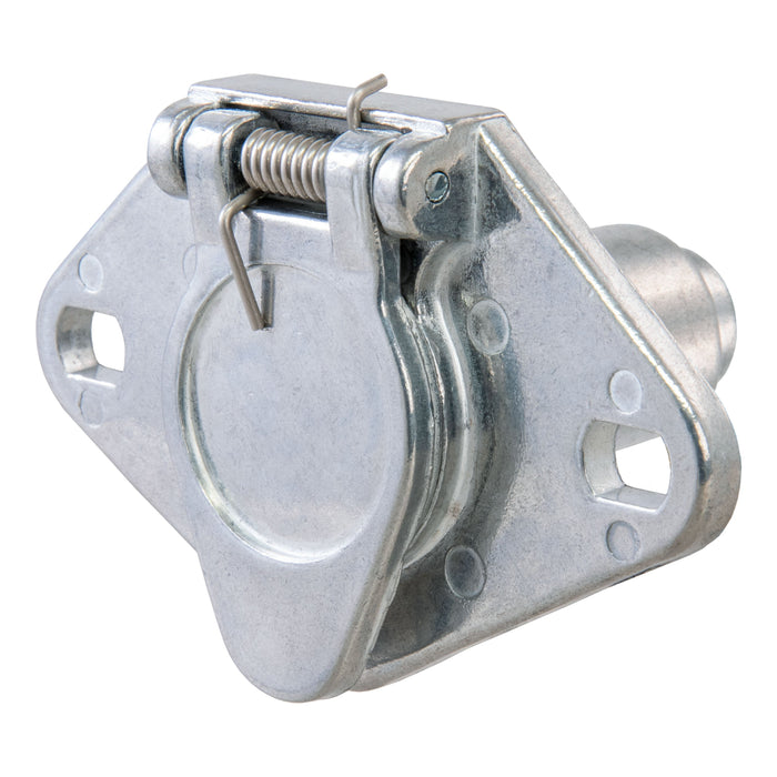 CURT Vehicle-Side 6-Pin Round Trailer Wiring Harness Socket Model 58090