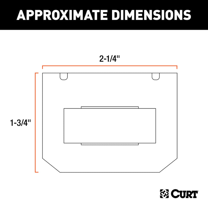 CURT Vehicle-Side Trailer Wiring Harness Mounting Bracket for 5-Way Flat Model 58303