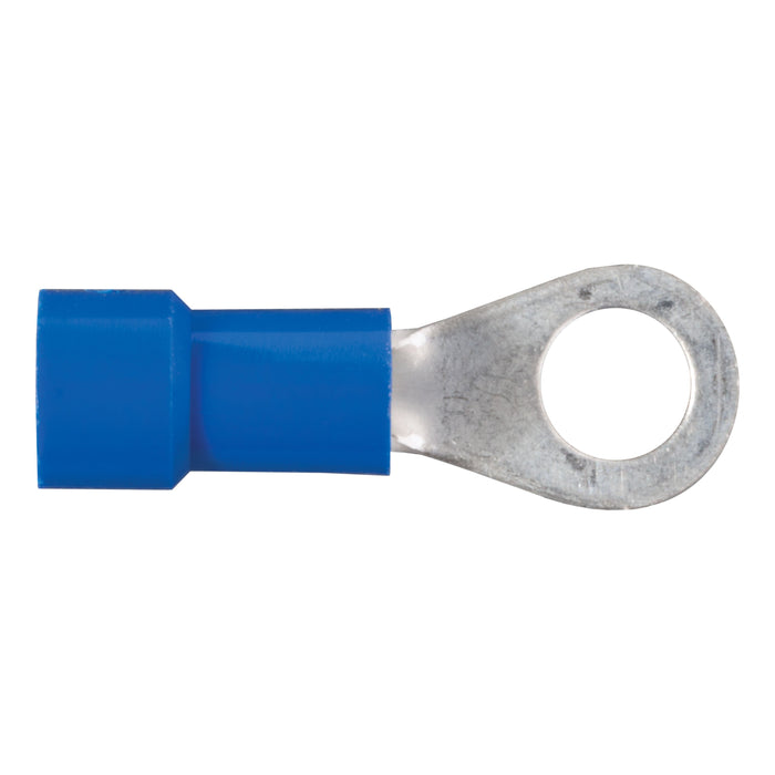 CURT 16-14 Gauge Blue Vinyl-Insulated Ring Terminal Wire Connectors, #10 Stud, 100-Pack Model 59521