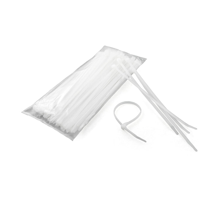 CURT Plastic Zip Ties, White, 14-1/4-Inch Long, 100-Pack Model 59732