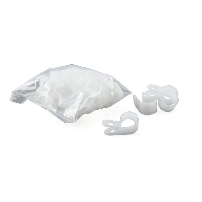 CURT 3/8-Inch Convoluted Slit Loom Wire Protection Tube Clamps, 25-Pack Model 59828