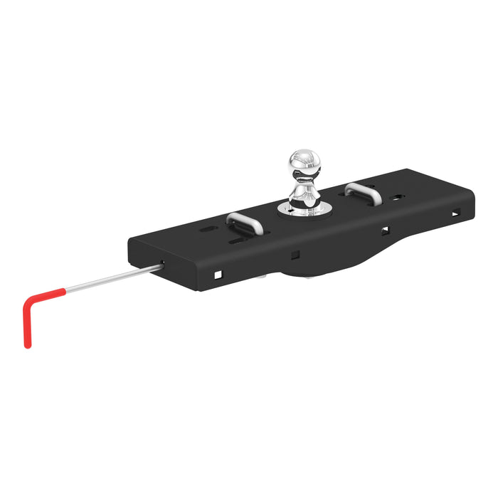 CURT Double Lock EZr Gooseneck Hitch with 2-5/16-Inch Flip-and-Store Ball, 30,000 lbs Model 60619