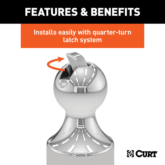 CURT Puck System Gooseneck Hitch, Fits Select Chevy, Ford, GMC, Nissan Trucks, 38,000 lbs. GTW, 2-5/16-Inch Ball, Pucks Required Model 60639