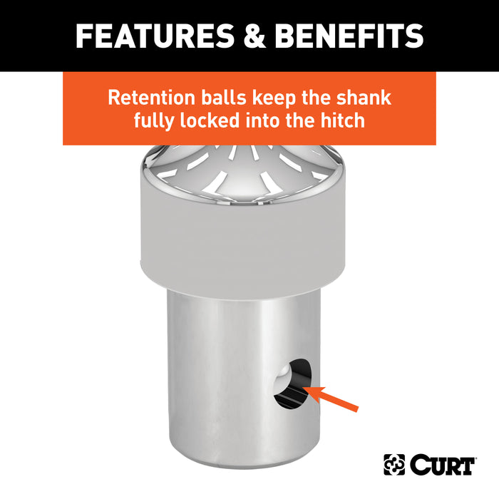 CURT Puck System Gooseneck Hitch, Fits Select Chevy, Ford, GMC, Nissan Trucks, 38,000 lbs. GTW, 2-5/16-Inch Ball, Pucks Required Model 60639