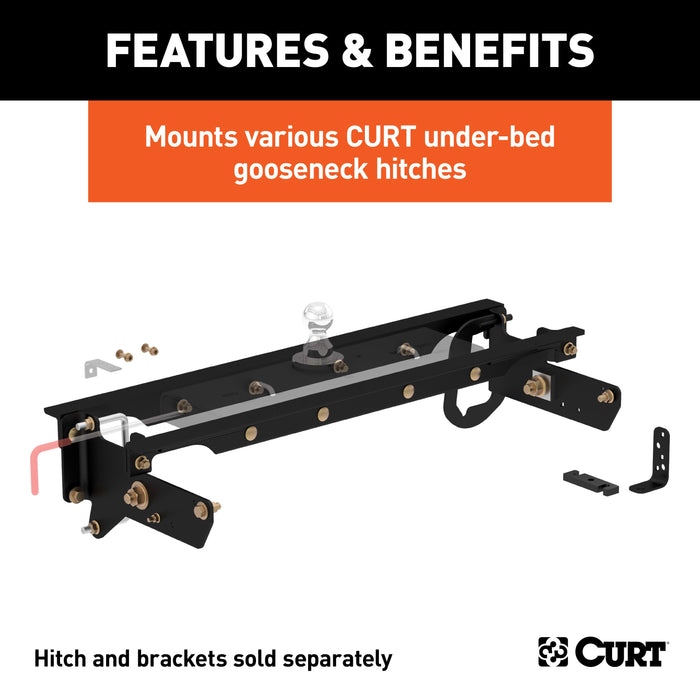 CURT Under-Bed Gooseneck Installation Brackets, Fits Select Ford F-250, F-350, F-450 Super Duty Model 60644