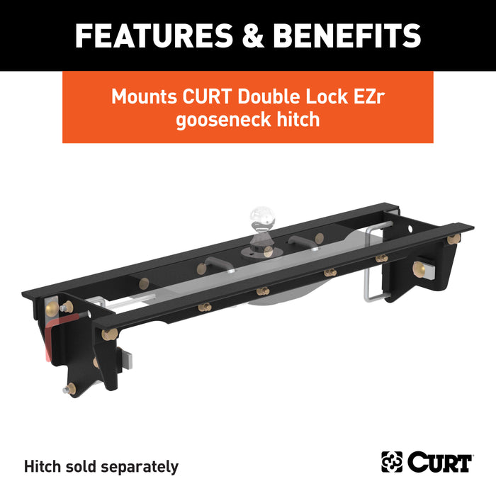 CURT Double Lock EZr Gooseneck Installation Brackets, Fits Select Ford F-250, F-350 Super Duty Model 60647