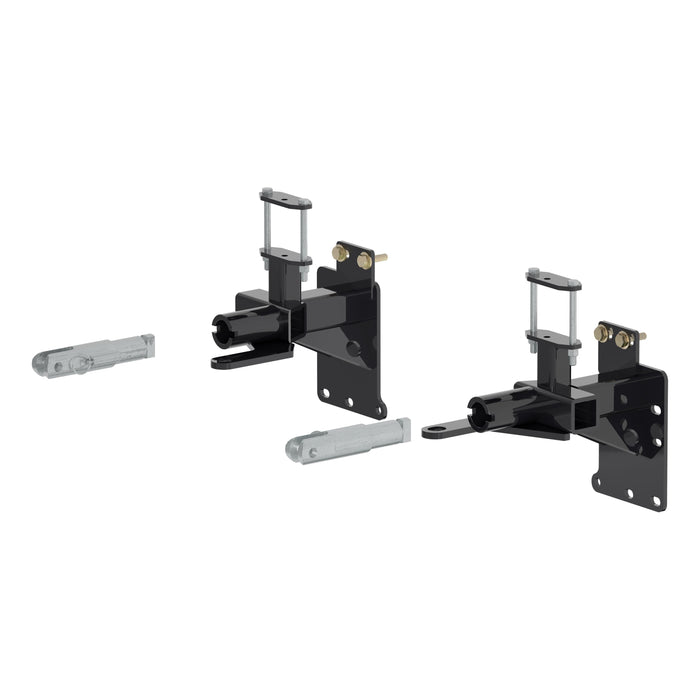 CURT Custom Tow Bar Base Plate Brackets for Dinghy Towing, Fits Select Jeep Cherokee Model 70132