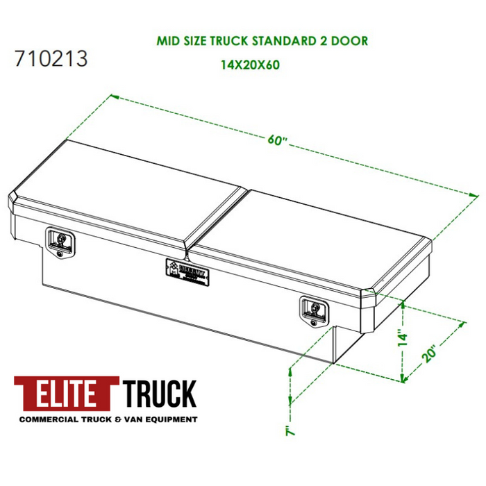 Standard Crossover Diamond Plate Toolboxes - WorkTrucksUSA