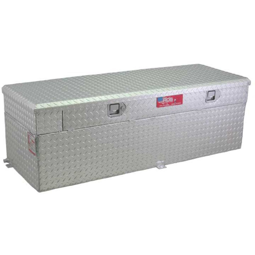 RDS 60 Gallon Auxiliary Tank & Toolbox Combo Bright Aluminum