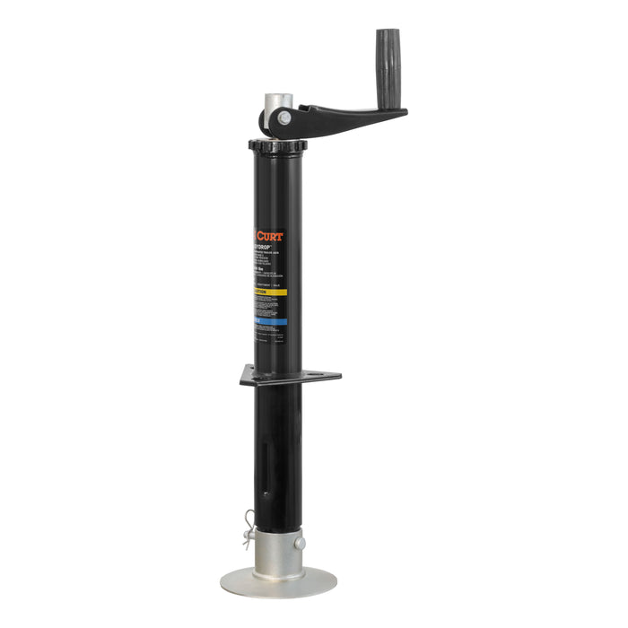 CURT Lippert 733926 Quick Drop Drill-Operated Trailer Tongue Jack, 2,000 lbs, 14" Travel Model 733926