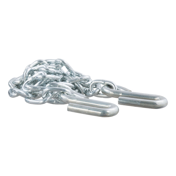 CURT 48-Inch Trailer Safety Chain with 3/8-In S-Hooks, 2,000 lbs Break Strength Model 80011