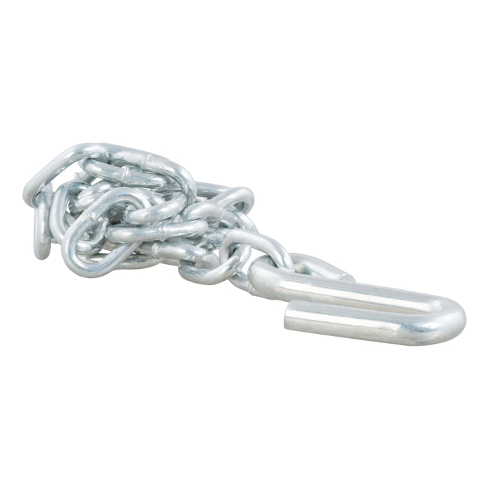 CURT 27-Inch Trailer Safety Chain with 3/8-In S Hook, 2,000 lbs Break Strength Model 80020