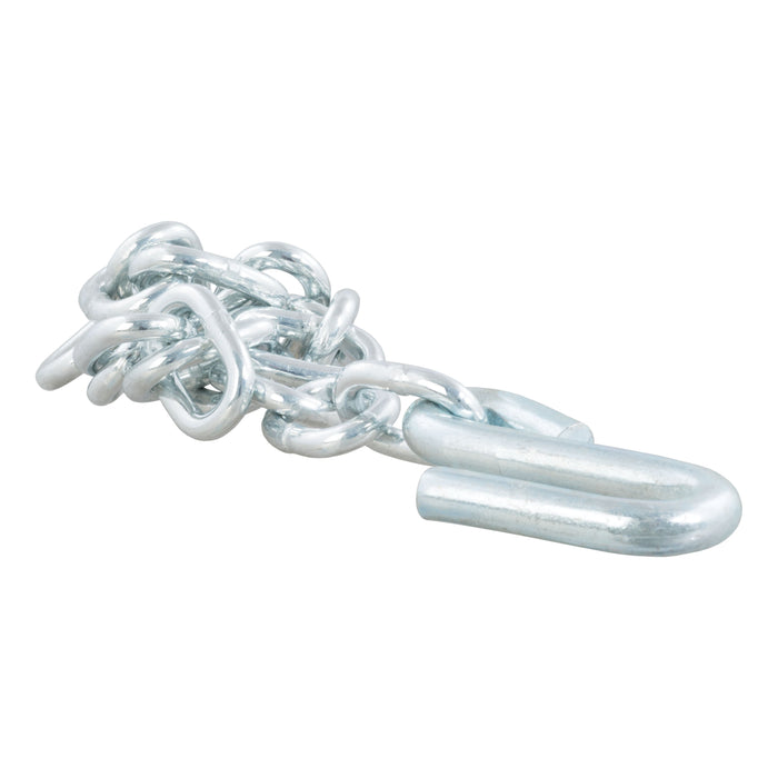 CURT 27-Inch Trailer Safety Chain with 17/32-In S-Hook, 7,000 lbs Break Strength Model 80300