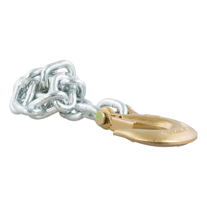 CURT 35-Inch Trailer Safety Chain with 3/8-In Clevis Snap Hook, 16,200 lbs Break Strength Model 80315