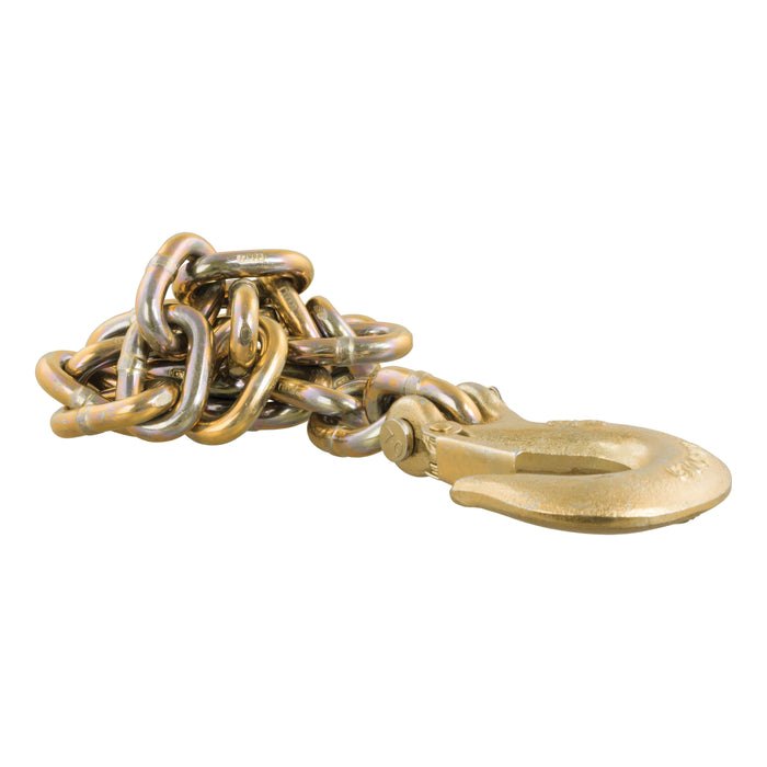 CURT 35-Inch Trailer Safety Chain with 3/8-In Clevis Snap Hook, 24,000 lbs Break Strength Model 80316