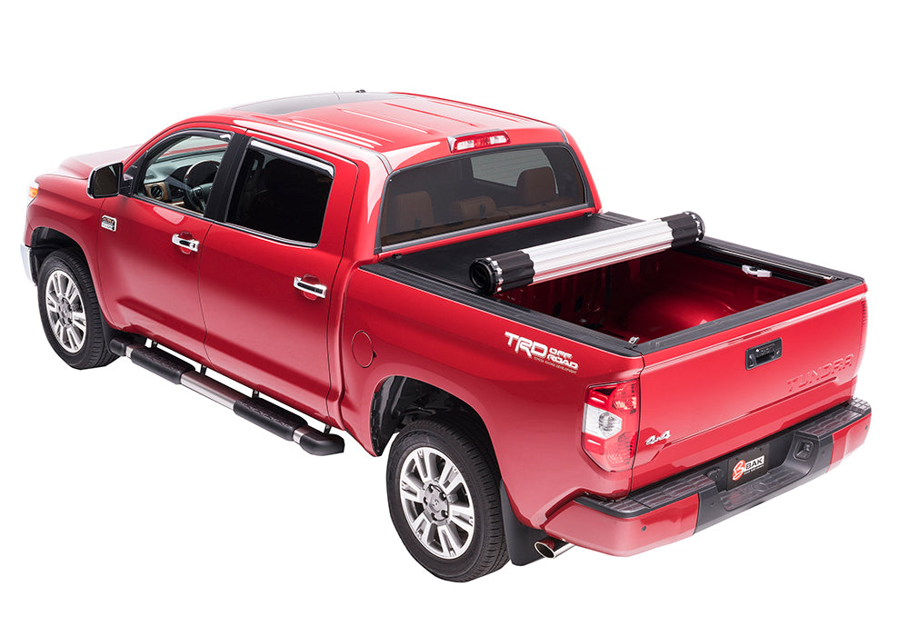 BAK Revolver X2 Hard Rolling Truck Bed Cover - 2007-2021 Toyota Tundra 6' 6" Bed with Deck Rail System without Trail Special Edition Storage Boxes Model 39410T