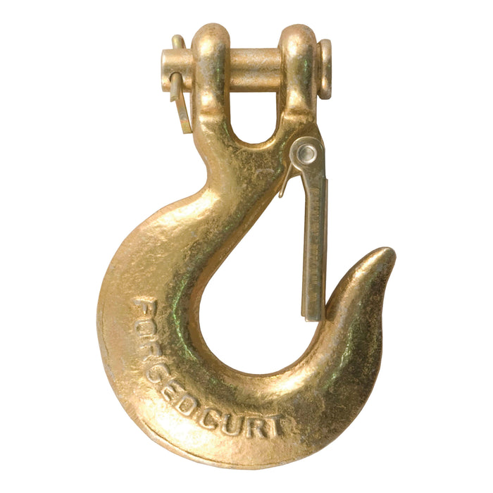 CURT 5/16-Inch Forged Steel Clevis Slip Hook with Safety Latch, 14,000 lbs, 3/4-In Opening, 5/16" Pin Model 81550