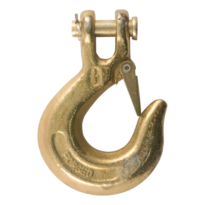 CURT 3/8-Inch Forged Steel Clevis Slip Hook with Safety Latch, 18,000 lbs, 1-In Opening, 3/8" Pin Model 81560