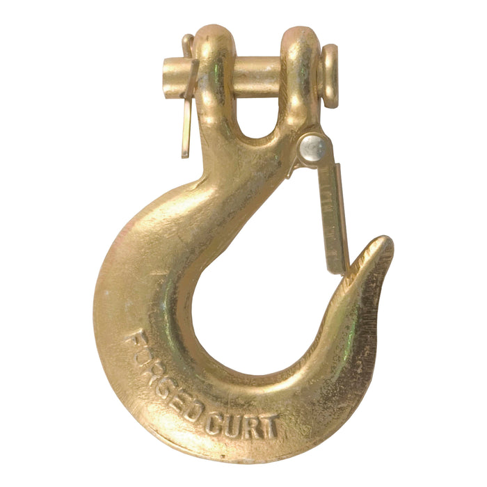 CURT 1/4-Inch Forged Steel Clevis Slip Hook with Safety Latch, 12,600 lbs, 1/2-In Opening, 1/4" Pin Model 81940