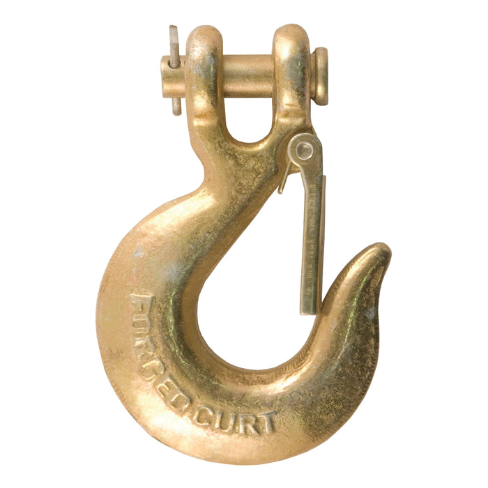 CURT 5/16-Inch Forged Steel Clevis Slip Hook with Safety Latch, 18,000 lbs, 3/4-In Opening, 5/16" Pin Model 81950