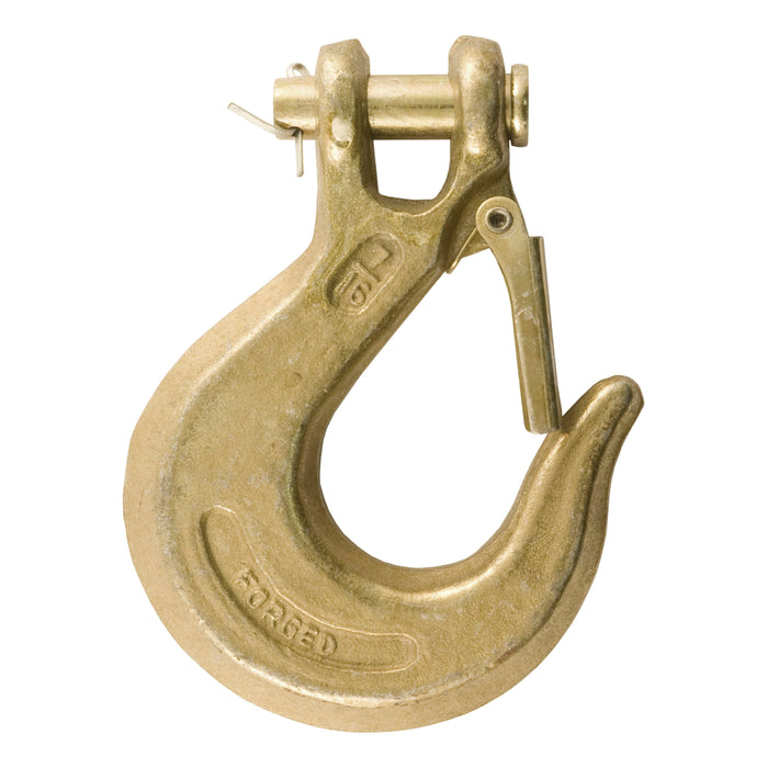 CURT 7/16-Inch Forged Steel Clevis Slip Hook with Safety Latch, 40,000 lbs, 1-1/3-In Opening, 7/16" Pin Model 81970