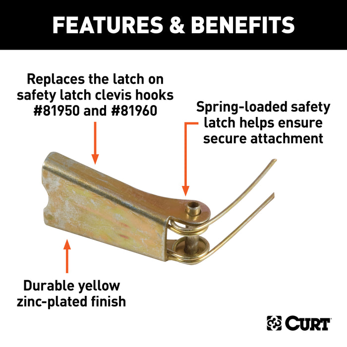 CURT Replacement Clevis Hook Safety Latch for or #81960 Model 81999