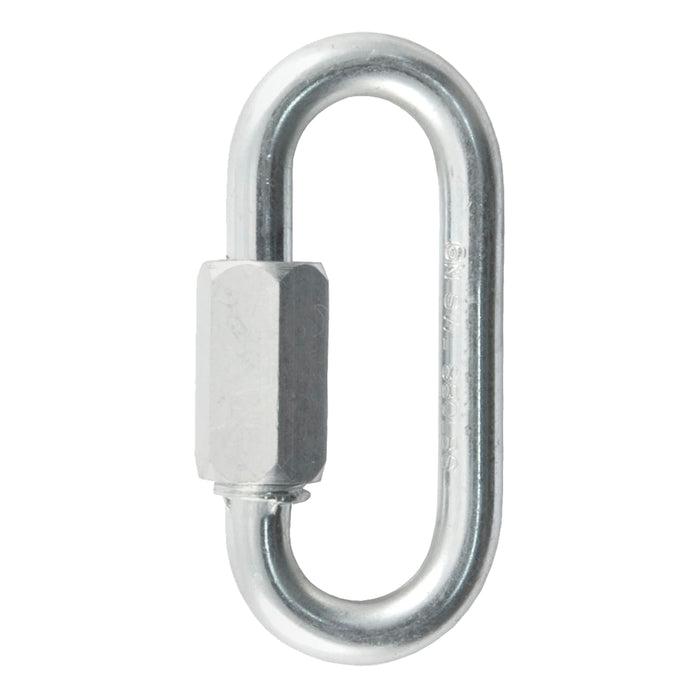 CURT Threaded Quick Link Trailer Safety Chain Hook Carabiner Clip, 1/4-Inch Diameter, 4,400 lbs Break Strength Model 82610