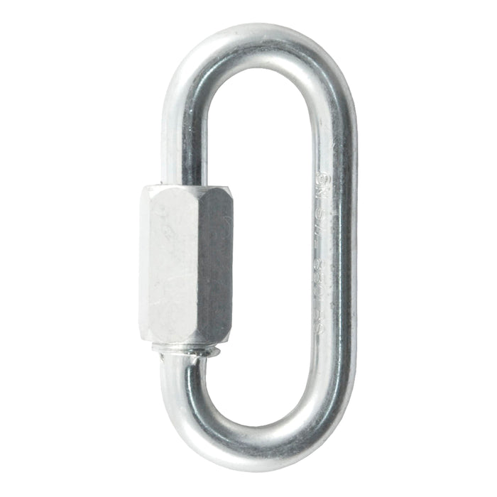 CURT Threaded Quick Link Trailer Safety Chain Hook Carabiner Clip, 1/4-Inch Diameter, 4,400 lbs Break Strength Model 82611