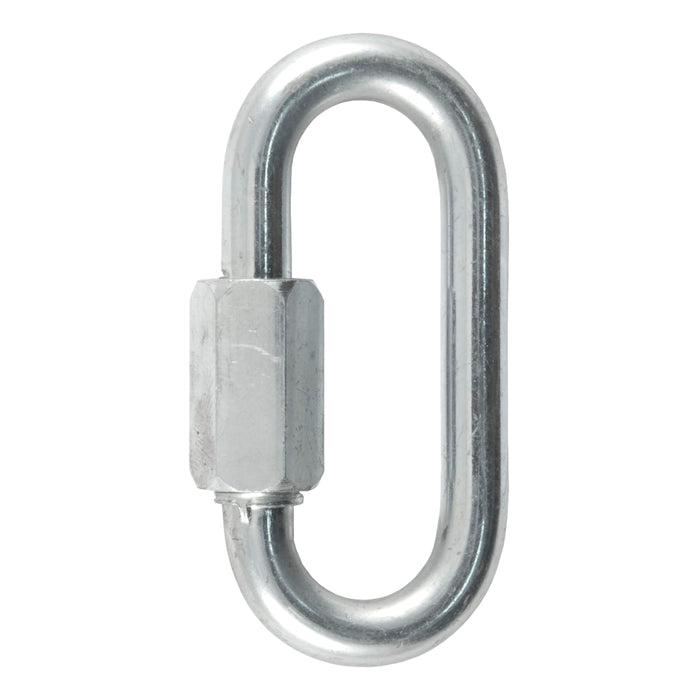 CURT Threaded Quick Link Trailer Safety Chain Hook Carabiner Clip, 5/16-Inch Diameter, 8,800 lbs Break Strength Model 82901