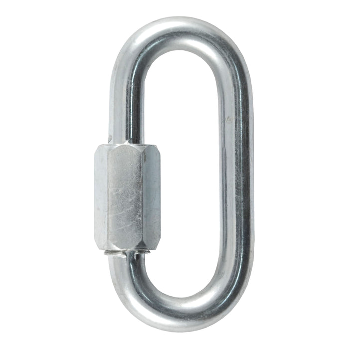 CURT Threaded Quick Link Trailer Safety Chain Hook Carabiner Clip, 3/8-Inch Diameter, 11,000 lbs Break Strength Model 82930