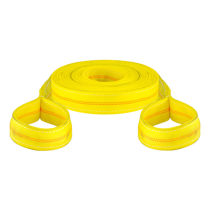CURT 30-Foot Yellow Nylon Recovery Tow Strap, 18,000 lbs Break Strength Model 83066