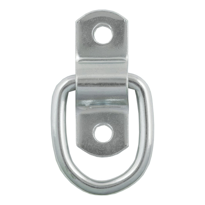CURT 1 x 1-1/4-Inch Surface-Mounted Trailer D-Ring Tie Down Anchor, 2,400 lbs Break Strength Model 83730
