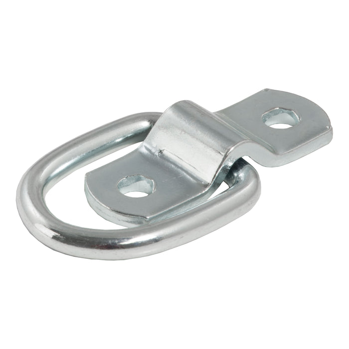 CURT 1 x 1-1/4-Inch Surface-Mounted Trailer D-Ring Tie Down Anchor, 2,400 lbs Break Strength Model 83730