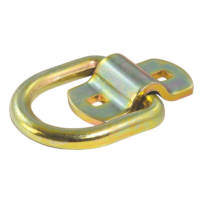 CURT 3 x 3-Inch Surface-Mounted Trailer D-Ring Tie Down Anchor, 11,000 lbs Break Strength Model 83740